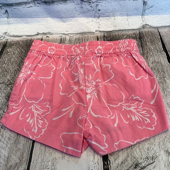 JANIE AND JACK Girl’s NWOT Pink/White Flowered Button Zip Up Shorts/Size: 3-6 Mo - Picture 6 of 7